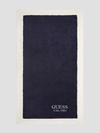 Handdoek met tweekleurige rand