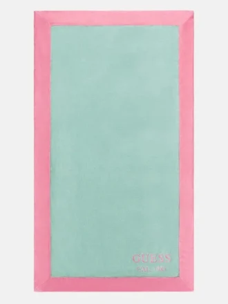 Handdoek met tweekleurige rand
