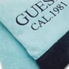 Handdoek met tweekleurige rand