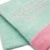 Handdoek met tweekleurige rand