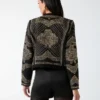 Helene jas met studs en borduursels Helene jas met studs en borduursels