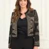 Helene jas met studs en borduursels Helene jas met studs en borduursels