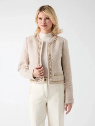 Helene kort tweed jasje