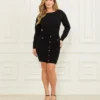 Hermione-trui-jurk met boothals Hermione-trui-jurk met boothals