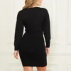 Hermione-trui-jurk met boothals Hermione-trui-jurk met boothals