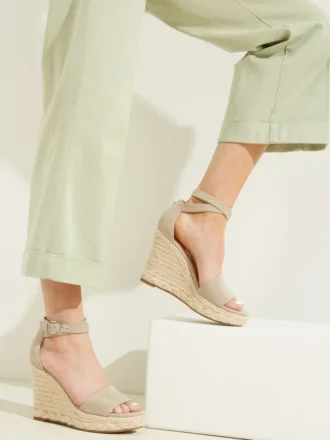 Hidy suède espadrille-sleehakken