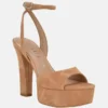 Hitten suède plateausandalen