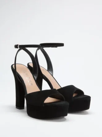 Hitten suède plateausandalen