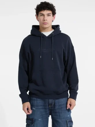 Hoodie met geborduurd logo