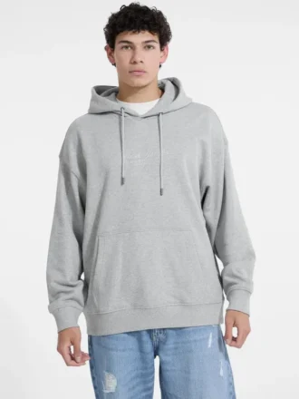 Hoodie met geborduurd logo