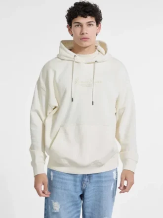 Hoodie met geborduurd logo