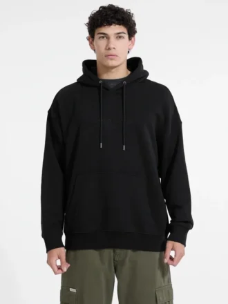 Hoodie met geborduurd logo