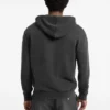 Hoodie met halve rits en bedrukt logo