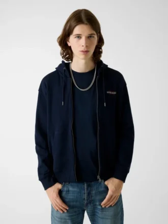 Hoodie met rits en American Tradition-logo