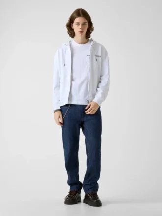Hoodie met rits en American Tradition-logo