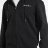 Hoodie met rits en opschrift