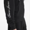 Hoodie met rits en opschrift