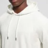 Hoodie van fluweel met reliëf