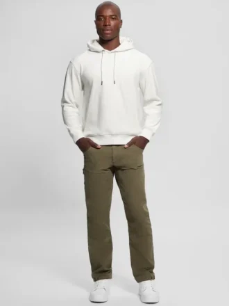 Hoodie van fluweel met reliëf