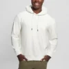 Hoodie van fluweel met reliëf