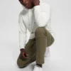 Hoodie van fluweel met reliëf