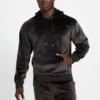 Hoodie van gebonden fluweel