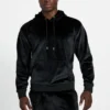 Hoodie van gebonden fluweel