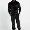 Hoodie van gebonden fluweel
