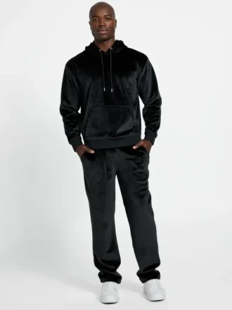 Hoodie van gebonden fluweel