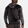Hoodie van gebonden fluweel