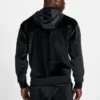 Hoodie van gebonden fluweel