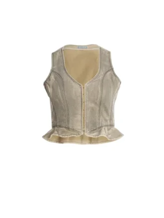 Hook denim gilet