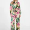 Ines satijnbroek met print Ines satijnbroek met print