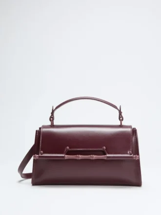 Iris bamboe lederen tas