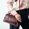 Iris bamboe lederen tas