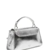 Iris metallic leren handtas met handvat Iris metallic leren handtas met handvat