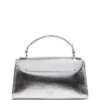 Iris metallic leren handtas met handvat Iris metallic leren handtas met handvat