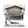 Iris metallic leren handtas met handvat Iris metallic leren handtas met handvat