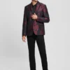 Jacquard bloemenblazer