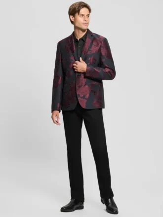 Jacquard bloemenblazer Jacquard bloemenblazer