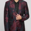 Jacquard bloemenblazer