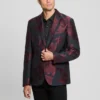 Jacquard bloemenblazer