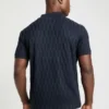 Jacquard gebreide polo