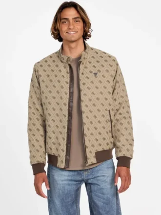 Jacquard-jas met monogram