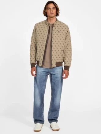 Jacquard-jas met monogram