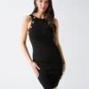 Janet Button geribbelde truienjurk Janet Button geribbelde truienjurk