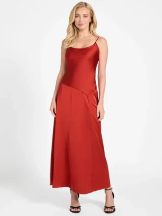 Jasmin geweven maxi-jurk