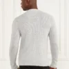 Jaspe-trui met ronde hals