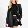 Jemma smokingblazer met krijtstrepen Jemma smokingblazer met krijtstrepen
