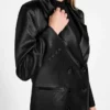 Jemma smokingblazer met krijtstrepen Jemma smokingblazer met krijtstrepen